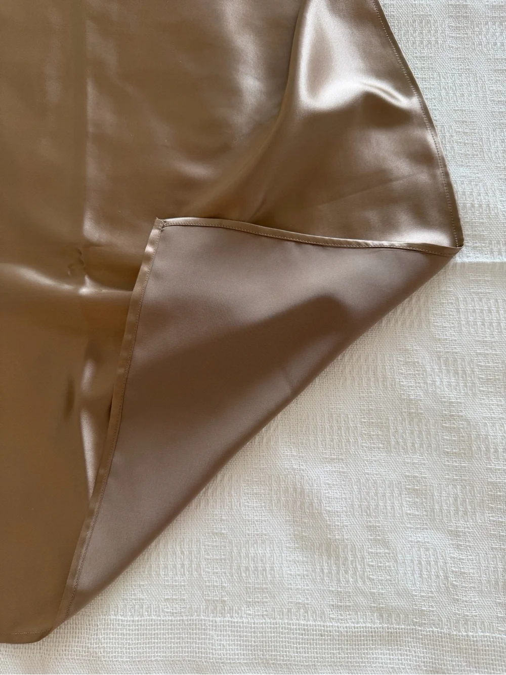 100% Silk TOWEL for Hair and Face Mulberry Silk 22 Momme Beige 50x110sm Gift Box